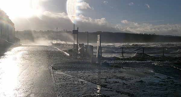 Storm pounding Marine Terrace