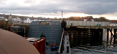 'Petrel' approaching harbour with passengers. 