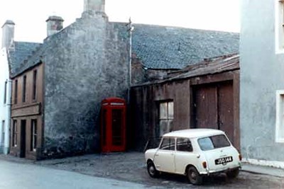 Old shop and Phonebox in Church Street