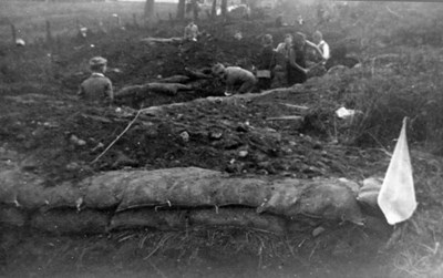 Digging Trenches on Braehead