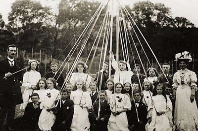 Maypole in the park