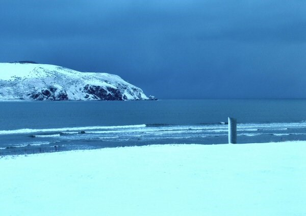 A blue snowy morning on the Links 28/2/2006