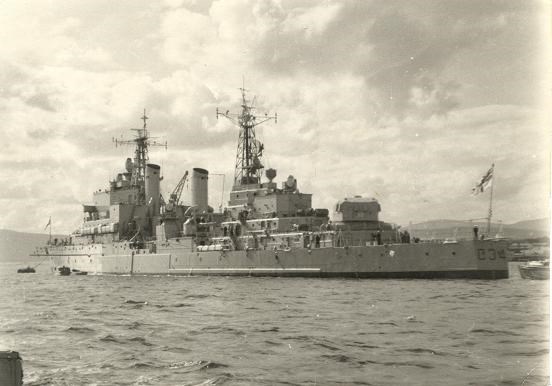 HMS Lion in the Firth - Sept 1960