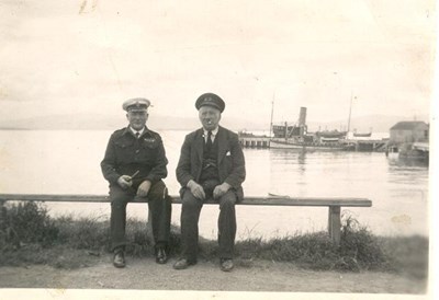 Dan Ross & Ship's Captain - c1938