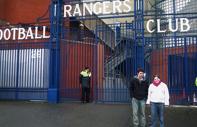 Greig Thomson & Paige Shepherd at Ibrox - 2006