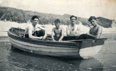 Rowing boat at Nigg - c1975