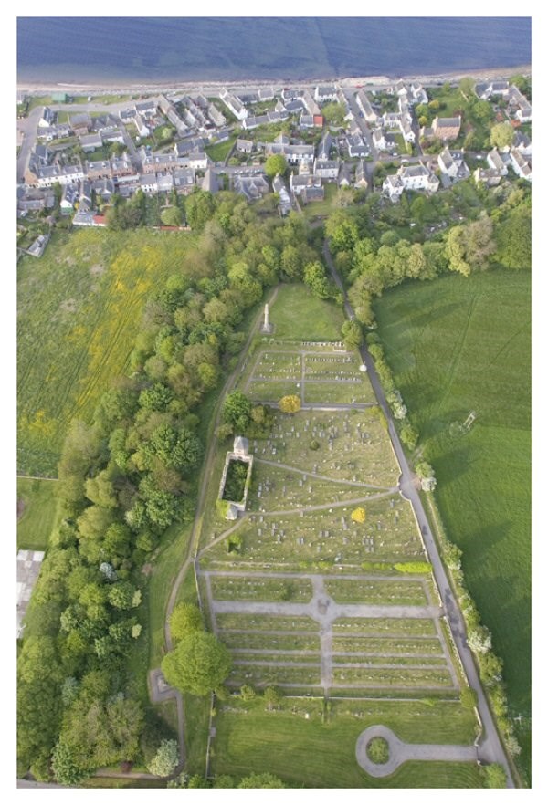 An unusual aerial view of Cromarty