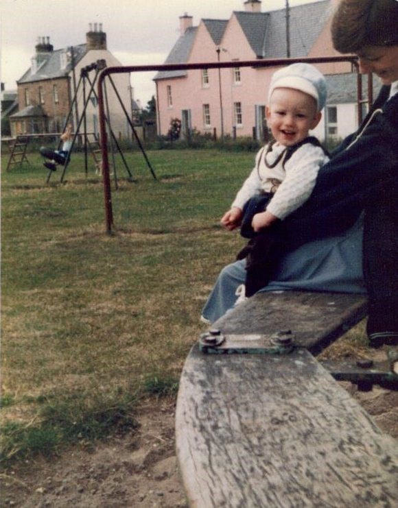 Gillian & Callum Wilson in the park - 1983