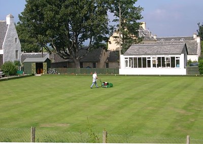 Mowing the Bowling Green - 2006