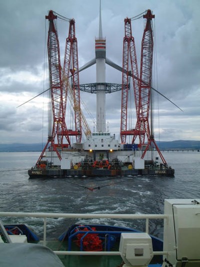 Wind Turbine leaving Nigg