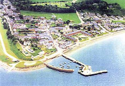 Aerial photo from above the harbour.