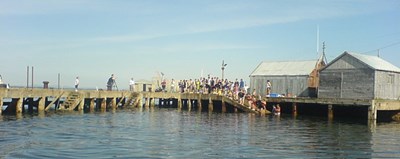 Harbour Jumping for BBC Restoration film crew