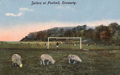 Sailors at Football, Cromarty - c1910