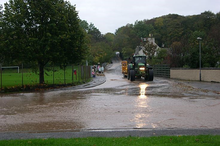 Flooding at bottom of the Denny