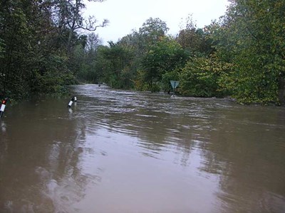 Flooding at Newhall Smiddy - 2006