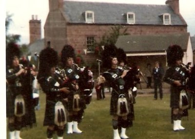 Pipe band in the Park - c1975???