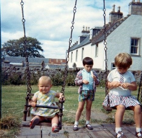 Wendy, Angela and Shona at the 'Baby Swings'