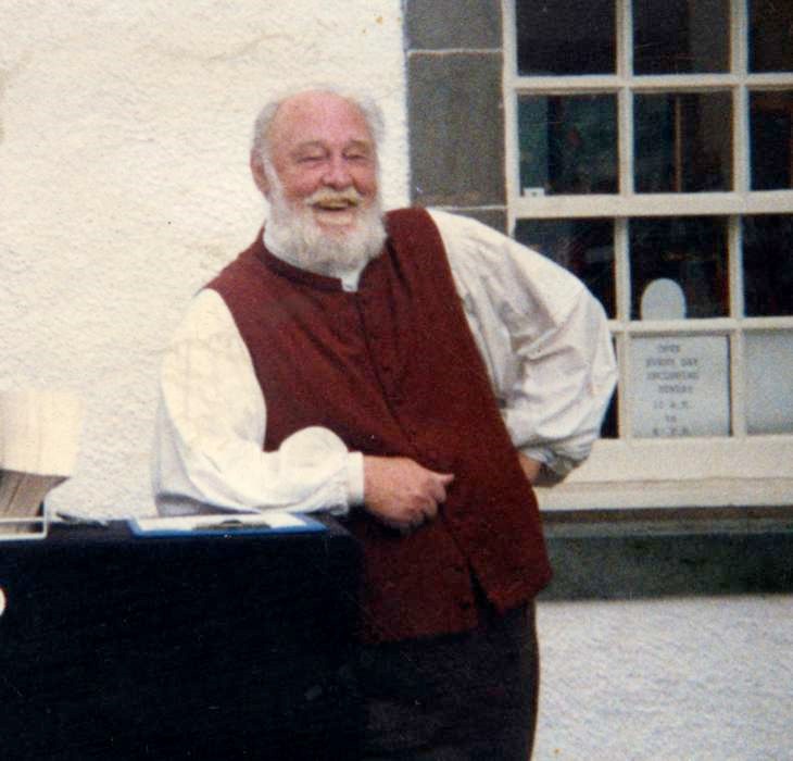 Alastair Dunn in costume at the Courthouse