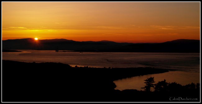 The Firth and Cromarty under a setting sun