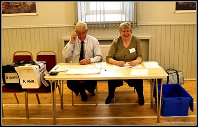 Voting in the Victoria Hall - 3/5/07