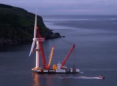 Second Talisman turbine leaves Cromarty Firth on Rambiz Crane Barge