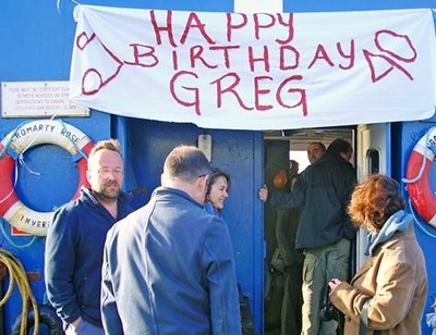 Gathering on Cromarty Rose for Greg's Birthday