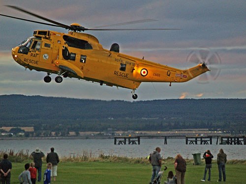 Sikorsky Rescue Helicopter landing