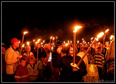 The start of the procession