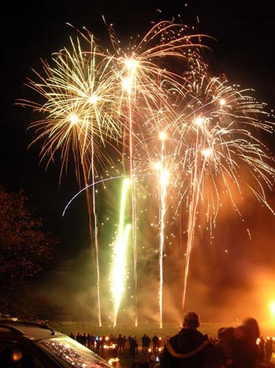 Fireworks Display after torchlit procession