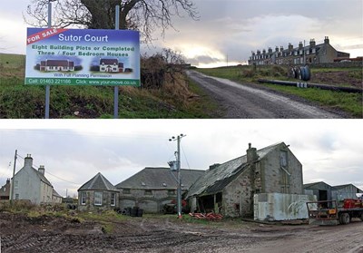 Cromarty Mains Farm - the new and the old
