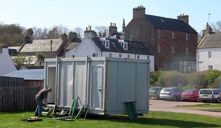 The world's most decrepit portacabin toilet?