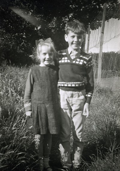 Jackie and Cynthia Bain at the Tennis Courts