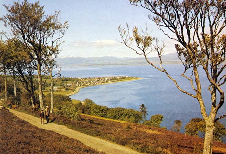 Postcard of view from South Sutor over Cromarty