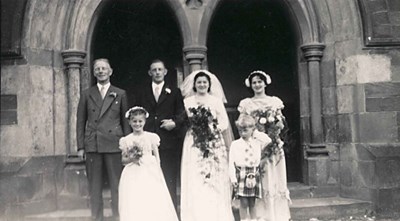 Florence Gilles' Wedding - c1945