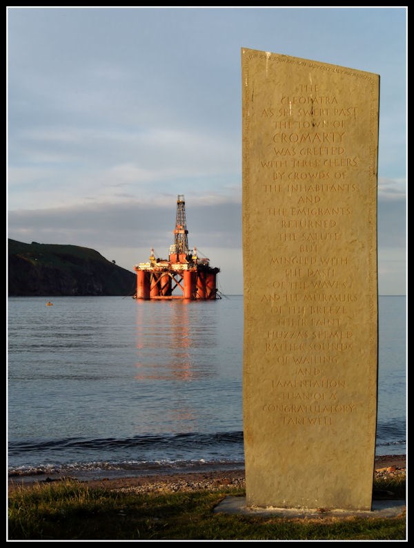 The Stena Spey and the Emigration Stone