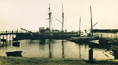 Cromarty Harbour with Sailing Ship