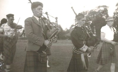 Cromarty Pipe Band - 1955