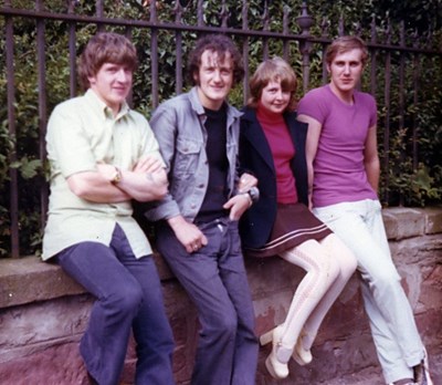 Group outside Forsyth House