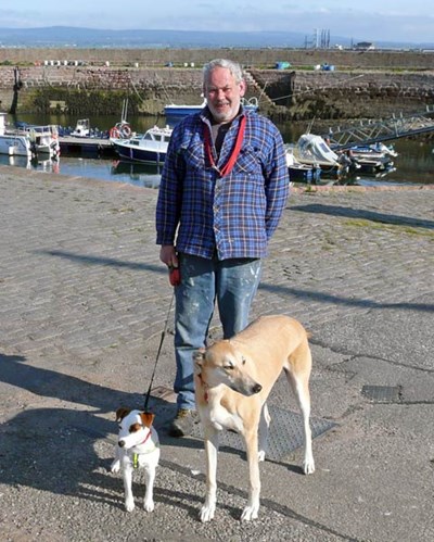 Phoebe and Brandy, with Alan