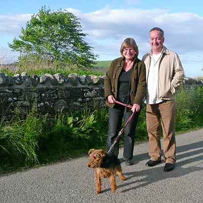 Hattie with Mary and Duncan