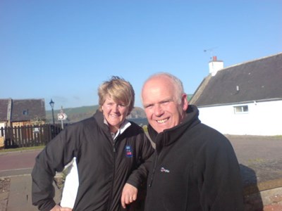 Clare Balding and Douglas Willis