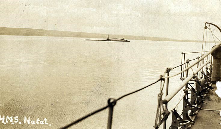 Postcard photo of the H.M.S. Natal