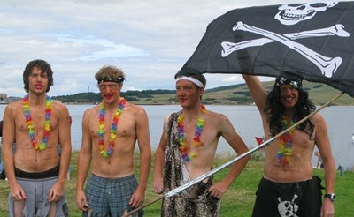 Raft race somali pirates threaten cromarty.