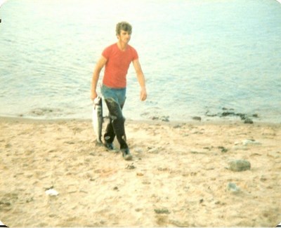 One of a handful of salmon caught just off the Salmon Bothy that day