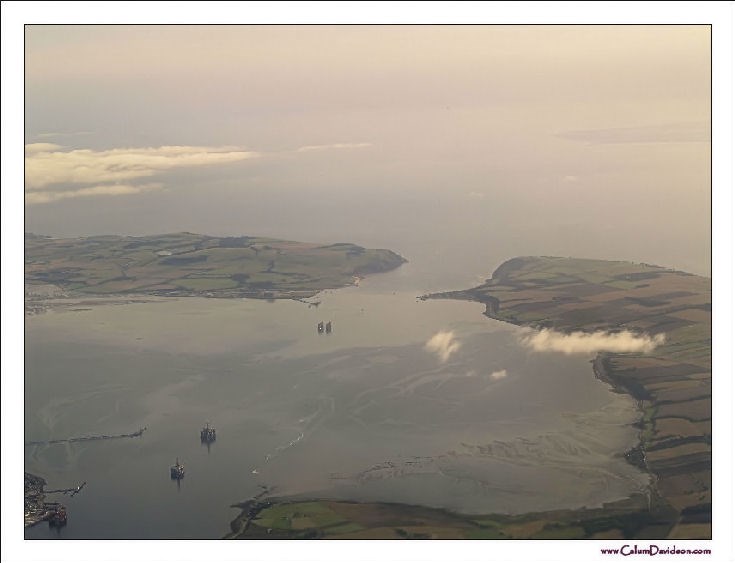 Looking East up the Firth - from the air