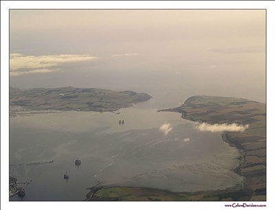 Looking East up the Firth - from the air