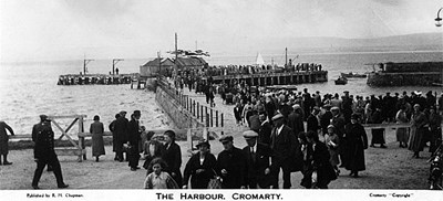 The Harbour, Cromarty - postcard. Regatta Day.