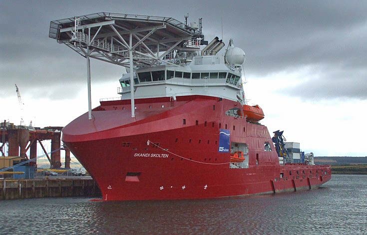 Skandi Skolten berthed at Invergordon