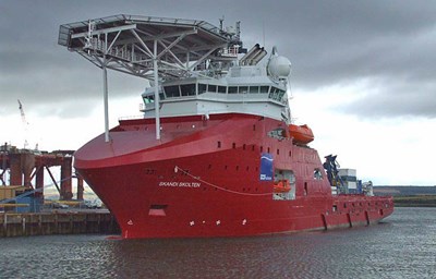 Skandi Skolten berthed at Invergordon