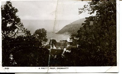 A Pretty Peep, Cromarty - postcard